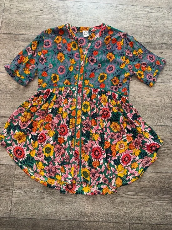 Akemi + Kin By Anthropologie Boho Floral Tunic or Dress - Picture 1 of 8